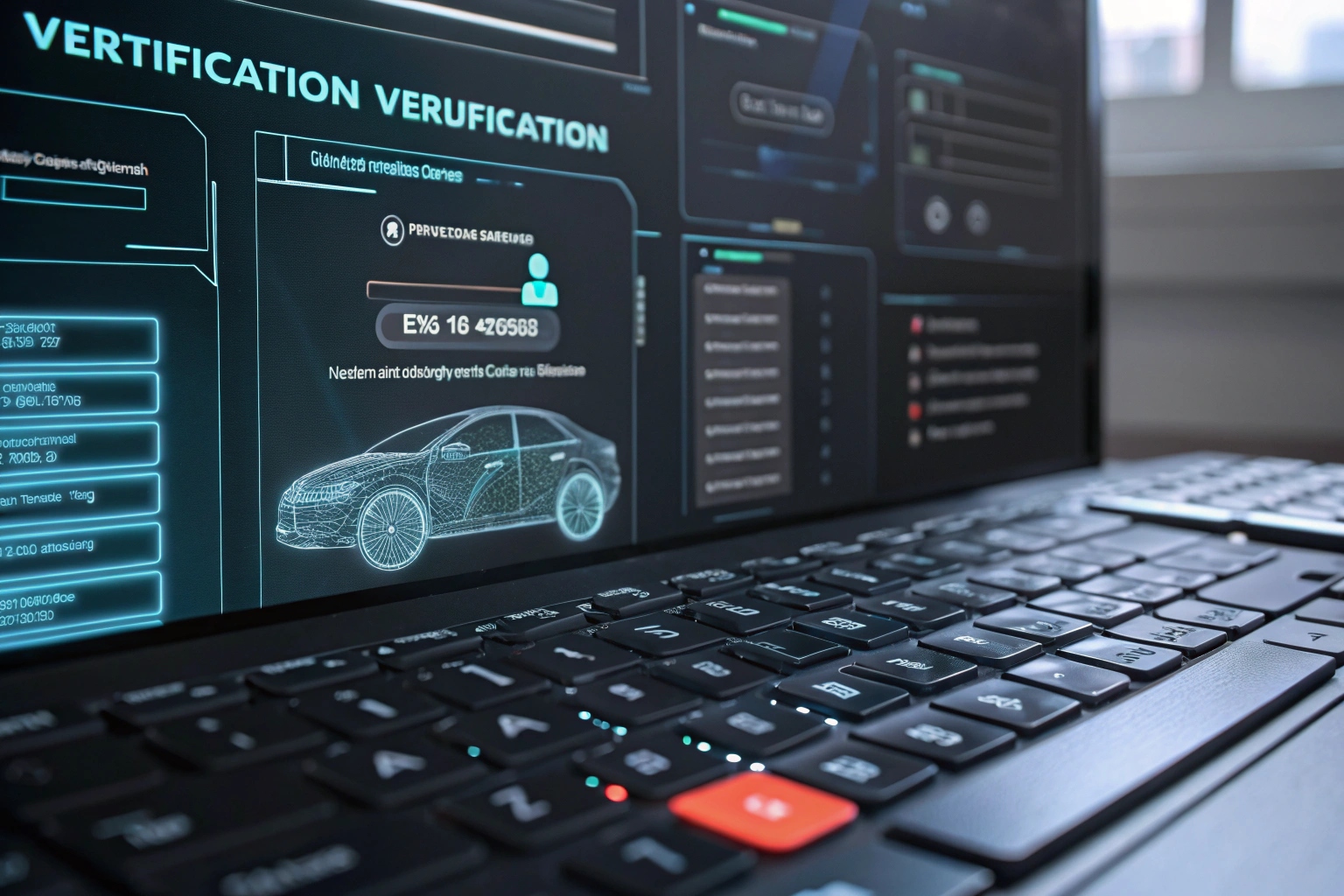 Three digital control panels displaying operational data and control options in a tech environment.