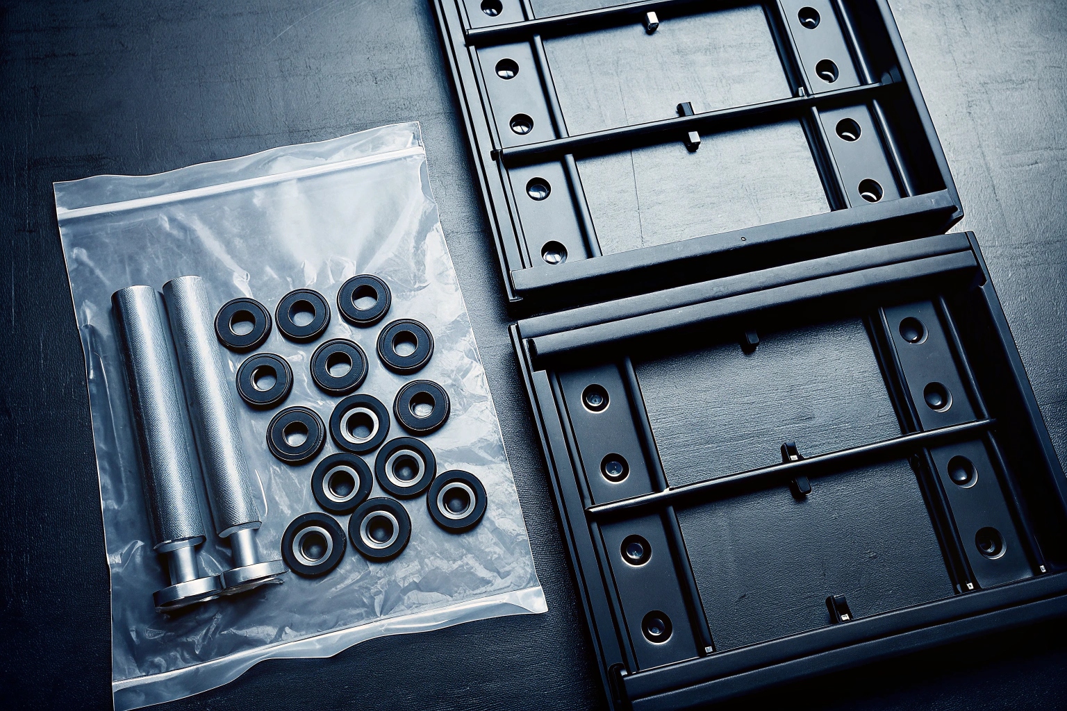 Packaging track shoe kits