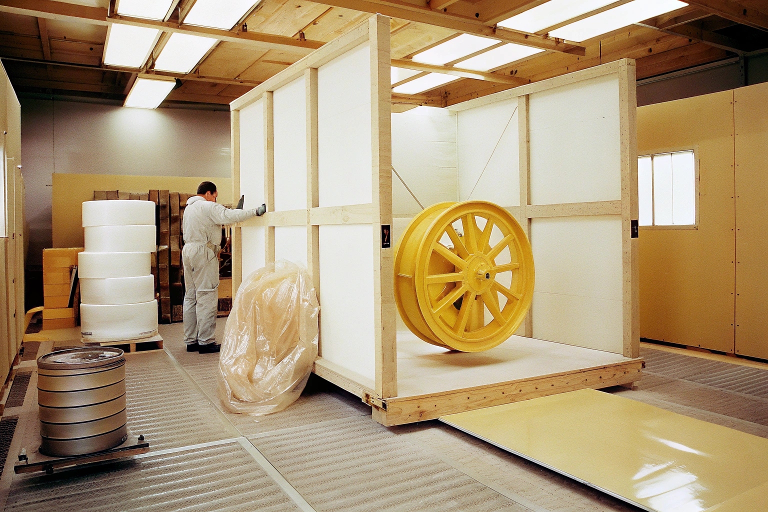 heavy undercarriage parts for excavators & bulldozer protection during shipping