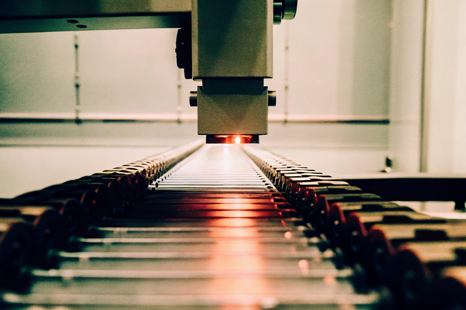 Close-up of High-Precision Manufacturing