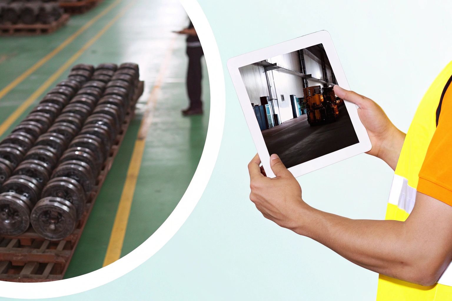 Inspector Documenting Parts On-site