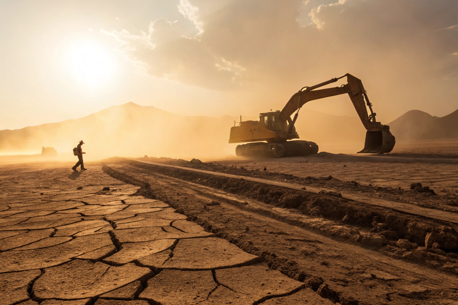 Excavator roller internal components breakdown