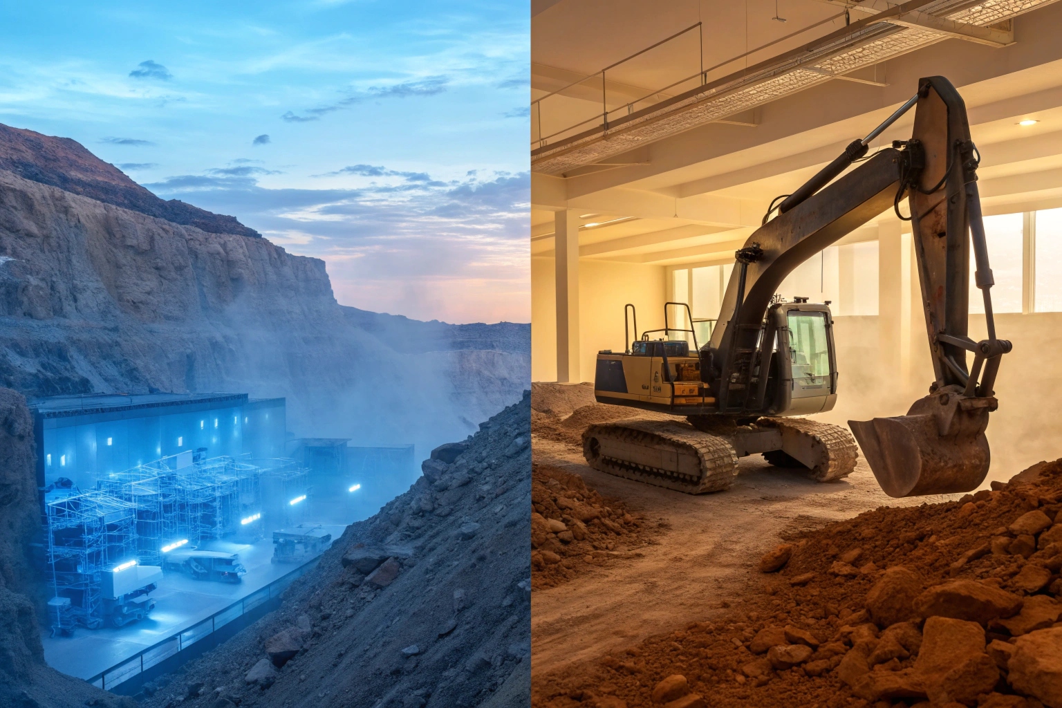 Excavator duty cycle comparison chart