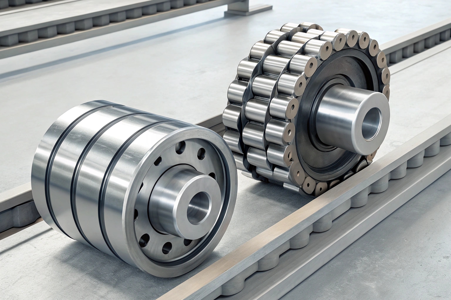 Excavator track roller wear patterns