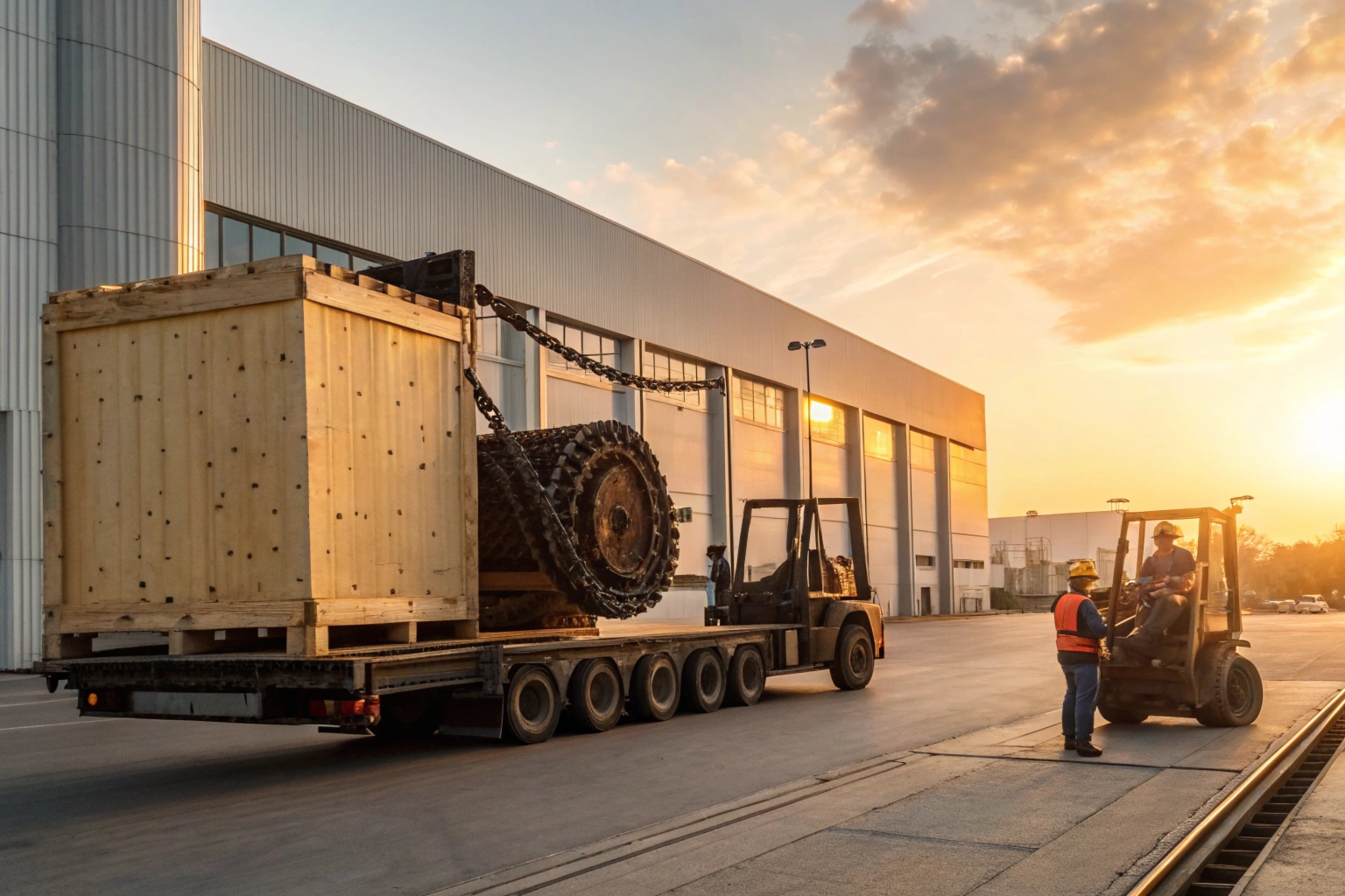 Excavator undercarriage parts regional hub distribution