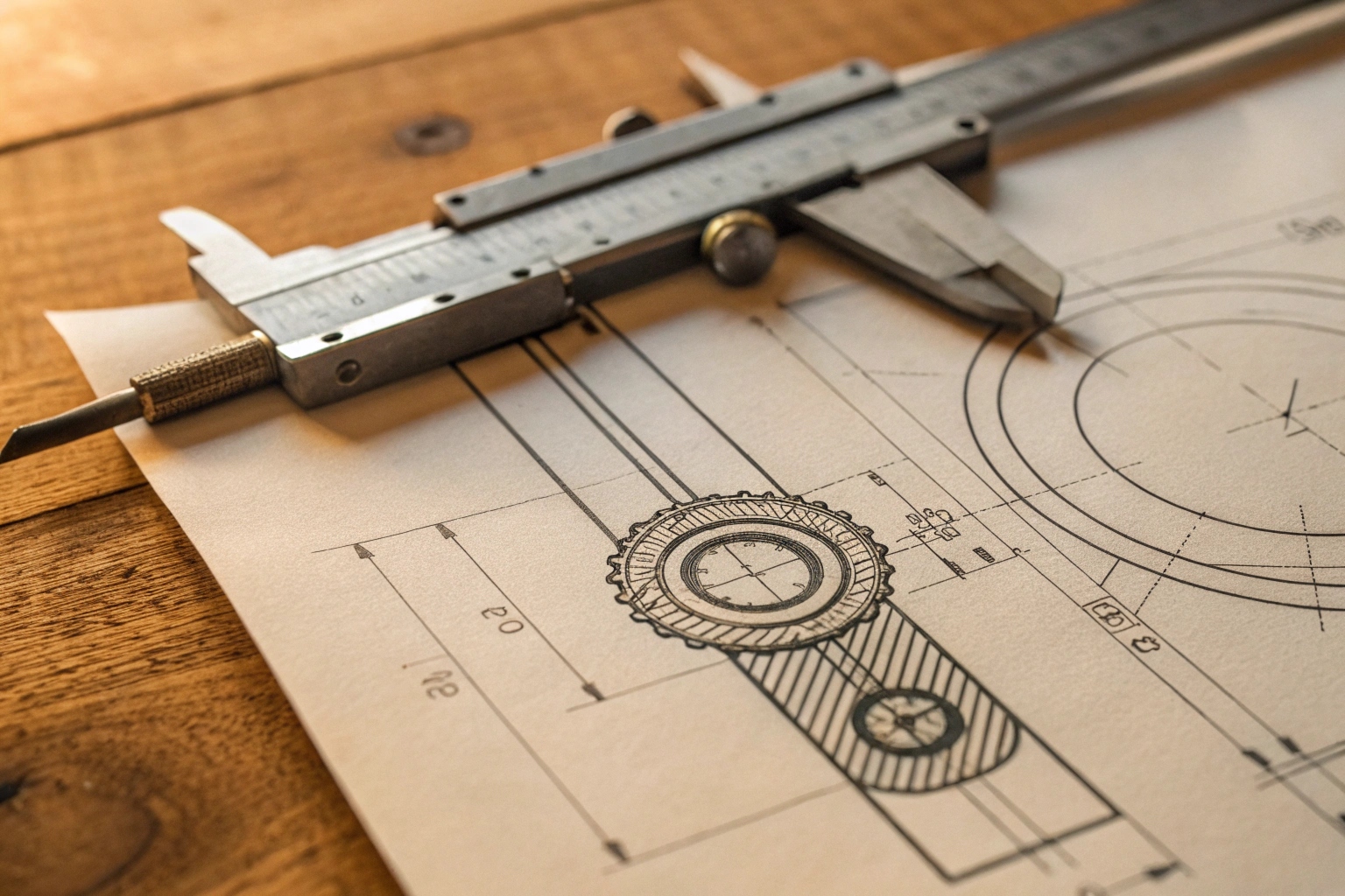 Technical drawing showing GD&T symbols on a bottom roller