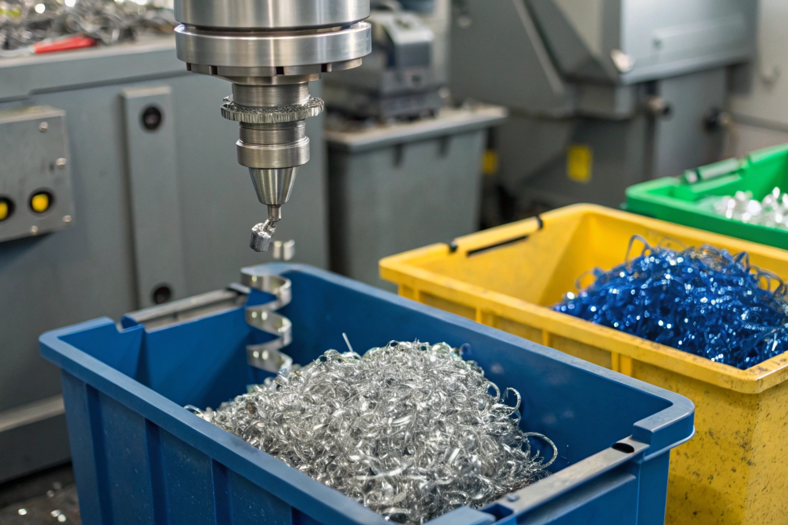 Scrap and fluid recycling in manufacturing