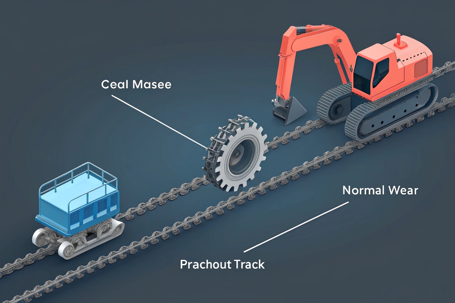 Excavator undercarriage hours lifespan chart