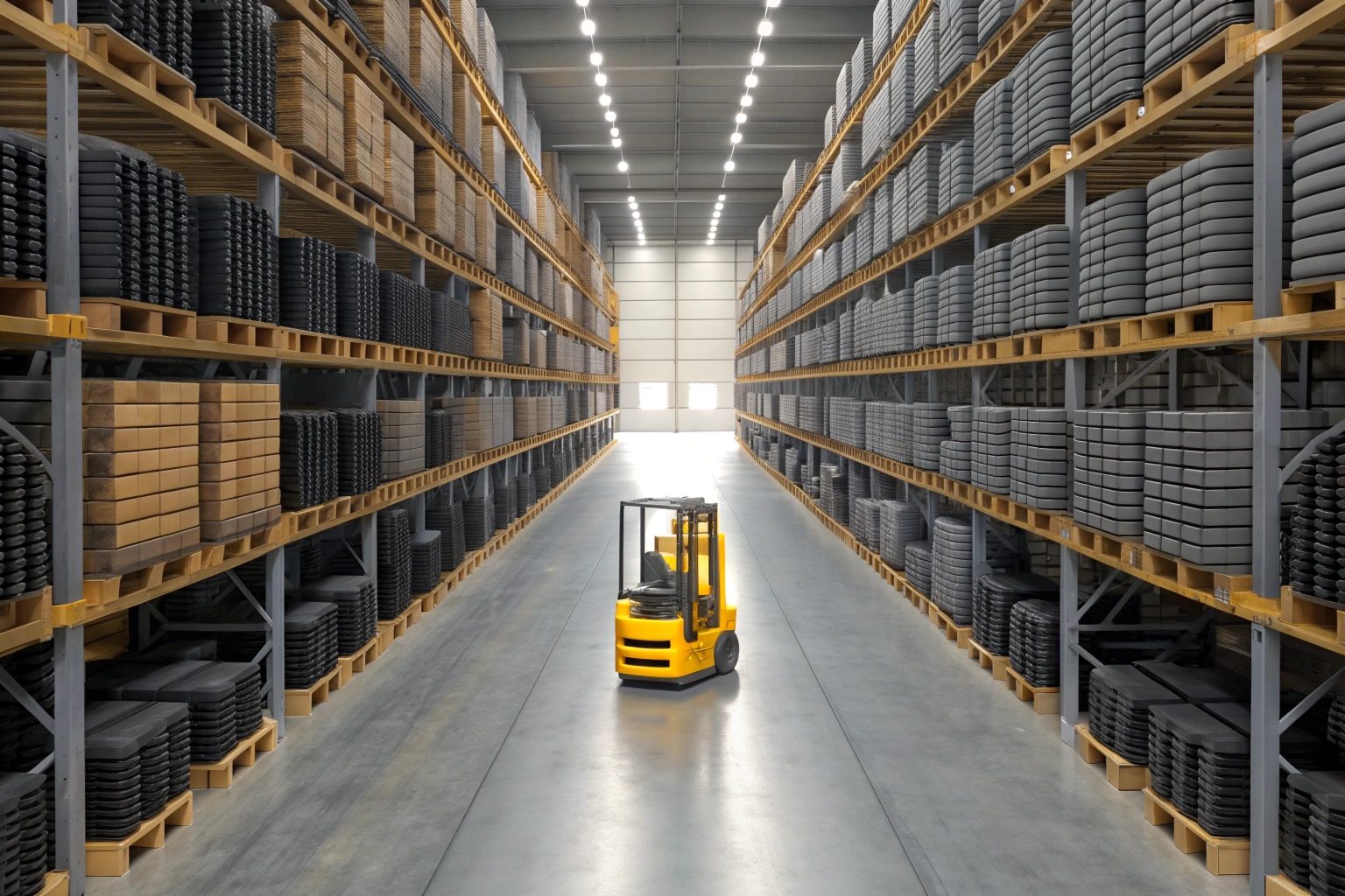 Warehouse with various parts