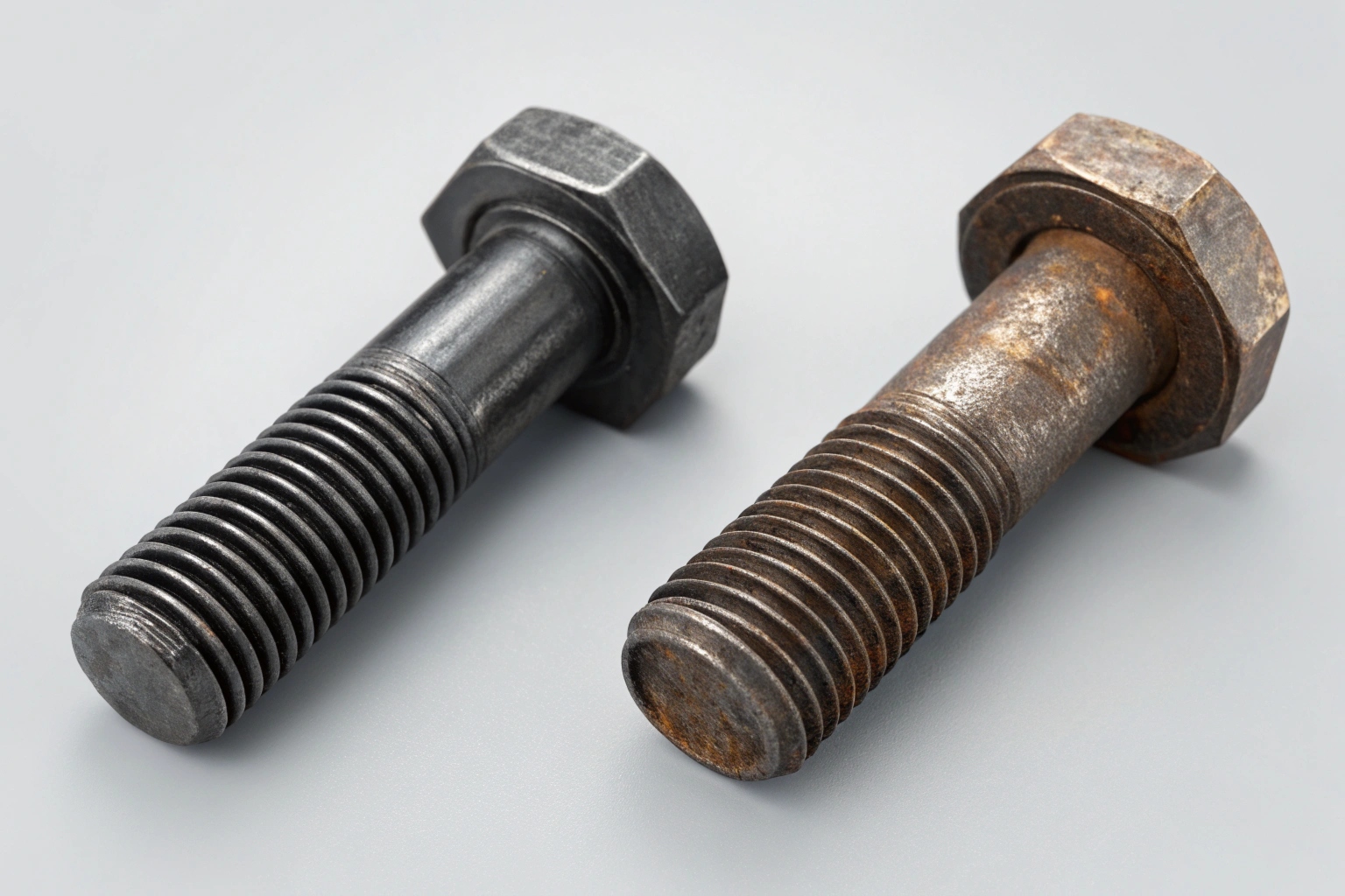 Comparison of new vs stretched used bolt