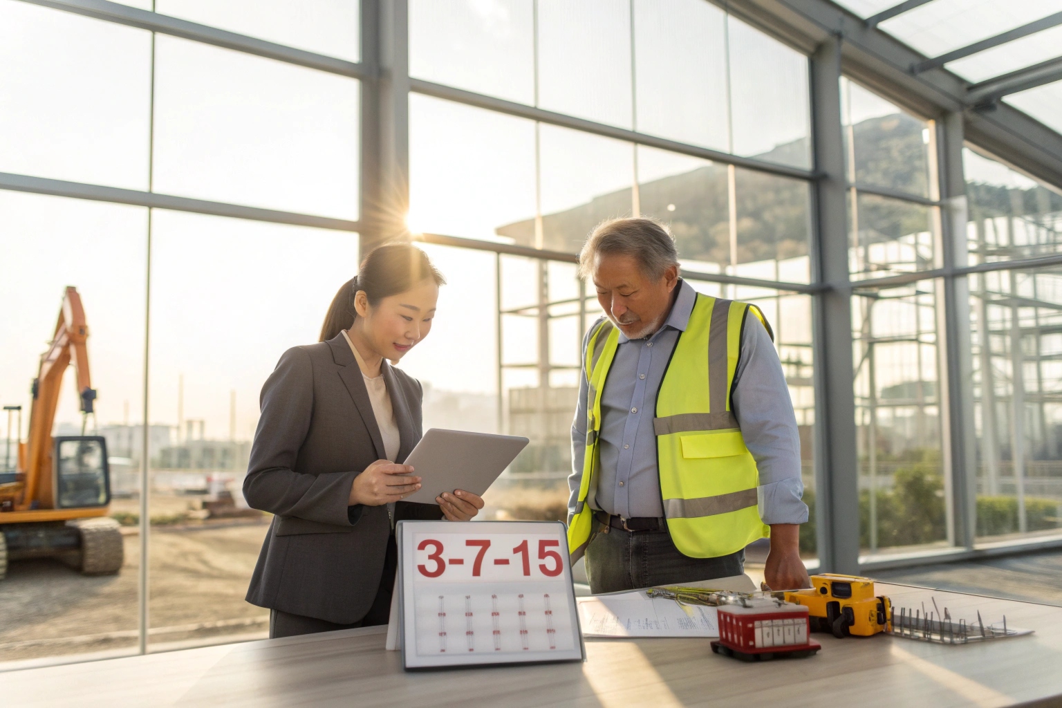 Team discussing quality report